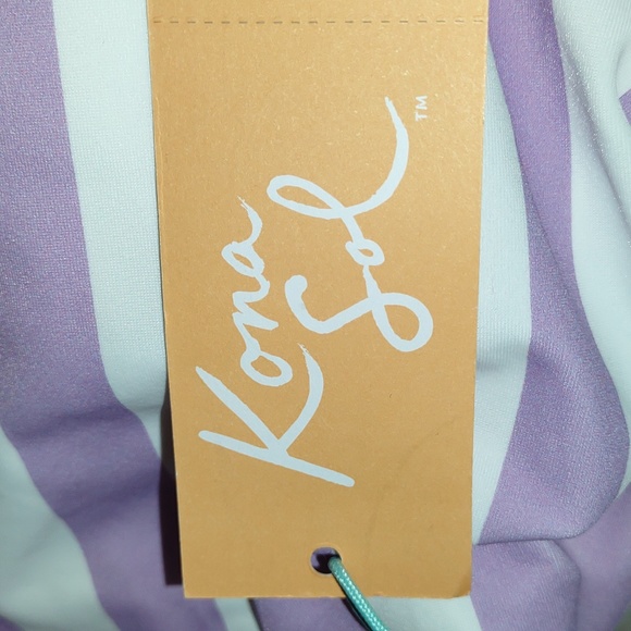 💦Sliming KONA SOL Purple Stripe One Piece Swimsuit💦 - Picture 12 of 15